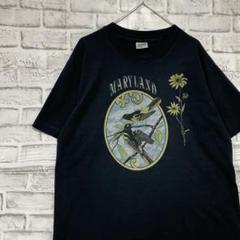 USA製90sヴィンテージTシャツ！シングルステッチ　ブラック半袖古着L721