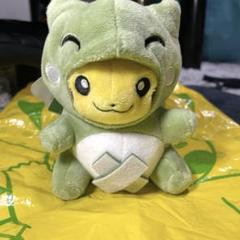 タグ付き 着ぐるみピカチュウ ぬいぐるみ ポケパルレのみがわり