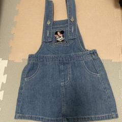 しまむら　リトシー littc ミニー　デニムジャンスカ　90