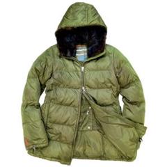 PRADA SPORT ラバータグ ダウンジャケット ビーバーファー 42 XL PRADA SPORT ラバータグ ダウンジャケット ビーバーファー 42 XL