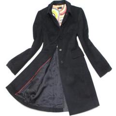 【メル12795】ポールスミスロンドン コクーンコート アンゴラ混 美品・アンゴラ100％】ポールスミス ステンカラーコート｜ロング