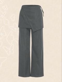 SHEIN ICON レイアード パンツ グレーのサムネイル