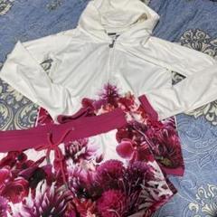Rady♡リゾートフラワー　スムースセットアップ　F ホワイト