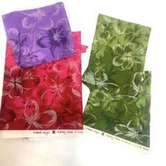 Kathy Mom キャシー中島　花柄　ラメ入り生地　はぎれセット