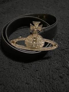 Vivienne Westwood ラインストーンオーブバックルベルト Vivienne Westwood ラインストーンオーブバックルベルト - メルカリ