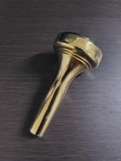 トロンボーン マウスピース ベストブラス 太管 TB−L-5A ゴールド 美品 トロンボーン マウスピース ベストブラス 太管 TB−L-5A