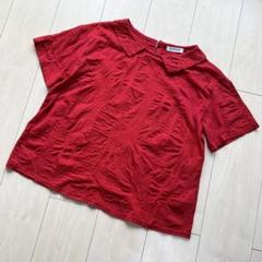 美品 Jocomomolaホコモモラ リップル天竺 カットソー ブラウス
