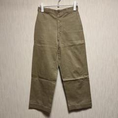 実物 50s チノパン 美品 us army 米軍 アメリカ軍 45カーキ US ARMY 51カーキ 45カーキ 米軍実物 ボタンフライチノパン 50s