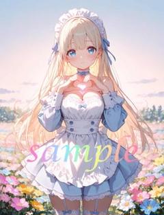 c053 美少女 かわいい イラスト 下着 コスプレ セクシー A4ポスター