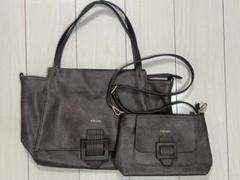 FIRANO GLOW掲載 バックル付きトートバッグ＆ショルダーバッグセット