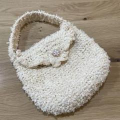 フリル ミニバッグ KIDS ハンドメイド 手編み