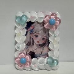 トレカケース ホイップデコ ピンク×水色 推し活