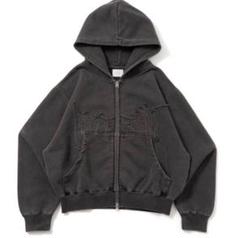 bless u pigment zip hoodie ブラック ブレスユー　Lのサムネイル