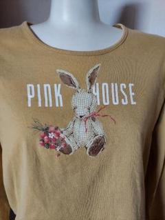 ♡ピンクハウス♡ Tシャツ　カットソー　リボン　レース　刺繍　L ♡ピンクハウス♡ Tシャツ カットソー リボン レース 刺繍 L