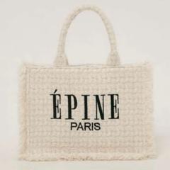 ÉPINE ロゴ トートバッグ 黒 ÉPINE PARIS tote bag | épine