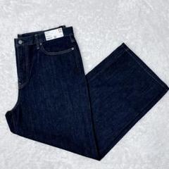 【新品タグ付き】UNIQLOワイドストレートジーンズ 34インチ インディゴ