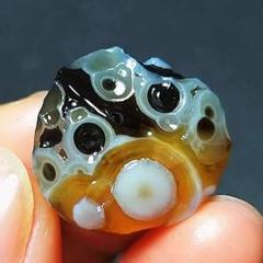 ゴビ瑪瑙 S696 天眼石 原石 鉱物 ゴビ瑪瑙 原石 1441 ゴビアゲート 天眼 鉱物 標本 天然石 11.4g