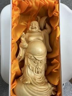 風水グッズ 布袋様 置物 七福神 現物販売 木彫り