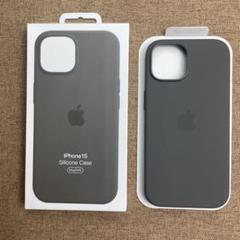 新品•純正互換品 iPhone 15 シリコンケース MagSafe グレー