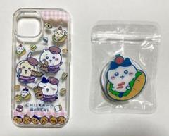 ちいかわ　ハチワレ　iPhone15対応ケース　スマホグリップ付き