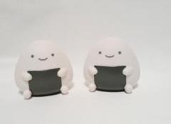 なんでもいきもの マスコットライト ガチャ のりおにぎり 2つ
