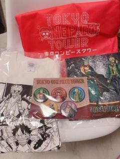 東京ワンピースタワー限定 2020福袋 クッション Tシャツ 缶バッヂ5個