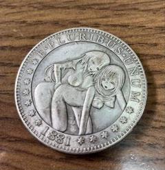 アメリカ　イーグル　1881年　大型硬貨　1ドル　裸女 貿易銀　鷹 z-25 Yahoo!オークション - [古銭] アメリカ 銀貨 1881年 裸女 1ドル