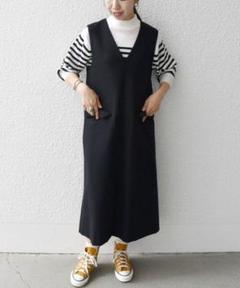 SHIPS any:〈ウォッシャブル〉フラップポケット ジャンパースカート 美品
