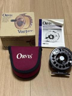【即納】 orvis 箱、ケース付き オービス ＃5/6 ラージアーバー 黒 vortex リール