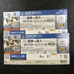 R*k様 6/6 阪神対オリックス　甲子園SMBCシート1塁側　ペアチケット m64244510134_1.jpg?1724632826