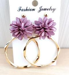 522②# ピアス ハンドメイド フラワー レジン 桜 夏ピアス