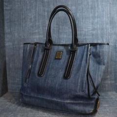 DIESELディーゼル　デニム トート バッグ 切り替え　レザー　ナイロン DIESELトートバッグ2way！デニムナイロン（DIESEL（ディーゼル