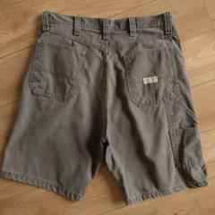 Wrangler ペインターハーフパンツ/ダック/グリーン系/古着/W34