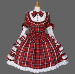 アンドロミオ ワンピース ロリータ タータンチェック 赤 m20690850706_1.jpg?1726899150