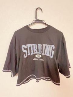 クロップドTシャツ 黒