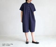 23SS✨mizuiroind オールインワン カバーオール バンドカラー