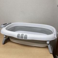 幼児用 温度計付き 折りたたみ式 ベビーバス 白 ③