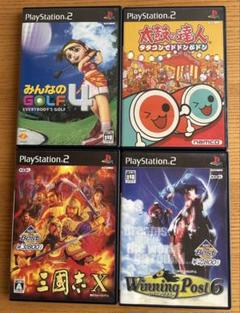 PS2ソフト みんなのGOLF 4 他4本セット