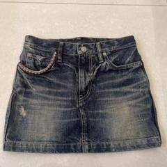 希少 ヒステリックグラマー ブラックデニム スカート ダメージ加工 スタッズ M ヒステリックグラマー HYSTERIC GLAMOUR KINKY デザインカーゴ