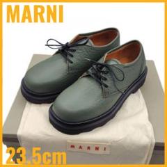 MARNI マルニ レザーシューズ 37 20AW カーキ 箱付き イタリア MARNI マルニ レザーシューズ 37 20AW カーキ 箱付き イタリア