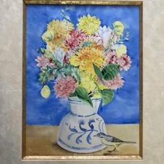 マイテ　デルテイユ￼「スペインの花瓶」有名フランス人画家額56×47絵37×28 m20706836127_1.jpg?1737423037