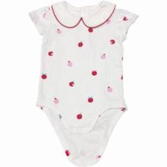 【未使用品】ジャカディワンピースセット Jacadi - ジャカディ 半袖ワンピース 74cm キッズ 女児 ブルー