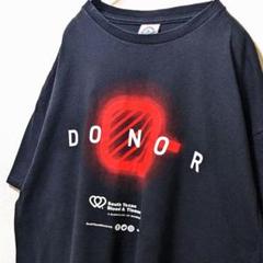 デルタ ドナーサウステキサス ロゴ Tシャツ ブラック 黒 XL 古着