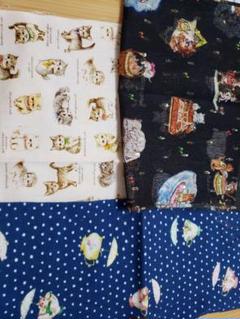 yukiemon フランシュリッペ はぎれセット 猫柄