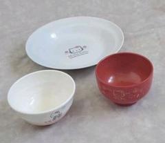 ☆ハローキティ スープ皿(カレー皿)/茶碗/お椀のセット☆