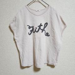 【FITH】（F）ロゴプリントカットソー/袖なし/オーバーサイズ/カジュアル