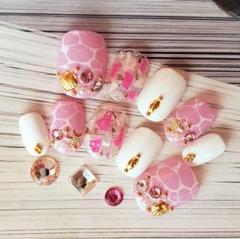 ♡現品*ピンク ラグーン シェルネイル♡ ネイルチップ つけ爪