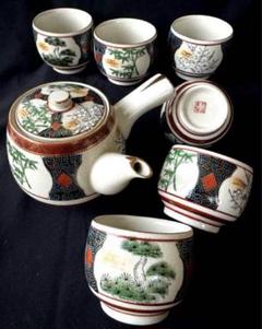 極上　九谷美泉造　茶器2点　煎茶器　送料込み250106 極上 九谷美泉造 茶器2点 煎茶器 送料込み250106 工芸品