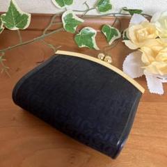 CHARLES JOURDAN シャルルジョルダン コインケース がま口 黒 CHARLES JOURDAN シャルルジョルダン コインケース がま口 黒