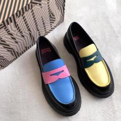 ⭐️未使用級⭐️　カンペール　TWINS　パンプス　ローヒール　ブラック　レザー CA748BW019289_fw_thumbM.jpg